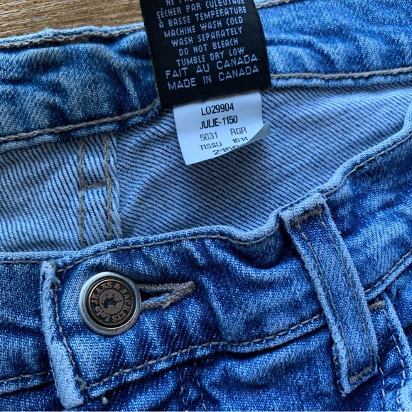 Vintage Lois Jeans Denim Made In Canada 26x27 Blue Medium Wash Julie 90s - Picture 7 of 10